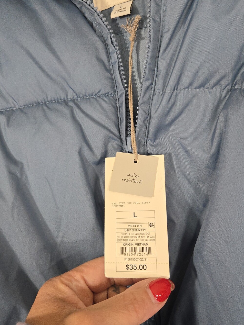 NWT a new day water resistant puffer jacket - Picture 8 of 15